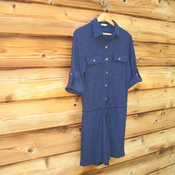 J. MCLAUGHLIN Westport Navy Raffia Jacquard Romper - Picture 3 of 9